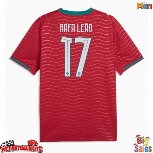 Portugal Rafael Leao #17 Replica Home Stadium Shirt World Cup 2026 Short Sleeve